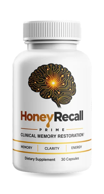 HoneyRecall Prime bottle, 30 capsules